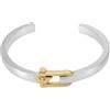 Emporio Armani Bracciale bangle aperto in acciaio inossidabile da uomo