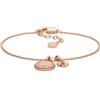 Emporio Armani Bracciale da donna in acciaio inossidabile o ottone con chiusura a moschettone in tonalità oro rosa