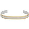Fossil Bracciale bangle aperto in acciaio inossidabile da uomo