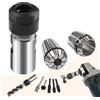 ROOCBIT 5/8 -11 Filettatura Angle Grinder Estensione Albero Set Trapano Elettrico Conversione Pinze Adattatore Accessori Strumenti di Lavorazione Del Legno Include Molla Collet 1/4 & 1/2 3PCS