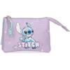 Disney Joumma Disney Lovely Stitch Portafoglio Viola 14x10x3,5 cm Poliestere