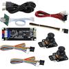 SJ@JX Arcade Game Encoder Tri-mode Bluetooth 2.4G USB Macro 3D Joystick SOCD Controller Button Wireless Pro Controller for PS4 Dualshocked 4 Nintendo Switch IOS Android Playstation 3 Raspberry Pi PC
