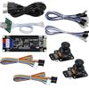 SJ@JX Arcade Game Encoder Tri-mode Bluetooth 2.4G USB Macro 3D Joystick SOCD Controller Button Wireless Pro Controller for PS4 Dualshocked 4 Nintendo Switch IOS Android Playstation 3 Raspberry Pi PC