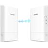 Tenda O1-5G Ponte WiFi Esterno Access Point (867 Mbps / 5GHz, antenna direzionale 9dBi, PoE passivo, gestione centrale, portata 1 km, impermeabile IP65) (Confezione da 2)