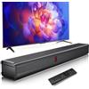 Tisco Soundbar 2.0 con Subwoofer Integrato, 120W 32", Dolby Atmos, Suono Surround 3D, Bluetooth 5.4, Ingressi HDMI/Ottico/USB/AUX, con Telecomando, Montaggio a Parete, per TV, PC, Console e Proiettori