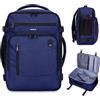 ECOHUB Zaino Ryanair 40x20x25 Bagaglio a Mano 40x20x25 Ryanair Zaino da Viaggio Valigia Bagaglio a Mano Borsa da Viaggio Borsa tote ecologica in PET riciclato da 20 litri,Brevettato, Marina