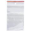 Q-Connect Buste trasp. chiusura grip in LDPE 50 μm Q-Connect con banda scrivibile - cont. alimentare - conf. 1000 pz - 7x10 cm
