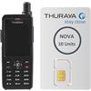 OSAT Telefono satellitare Thuraya XT-PRO + SIM Prepagata NOVA con 10 unità | Validità 30 giorni | Copertura vocale e SMS per comunicazione in zone remote e situazioni di emergenza.