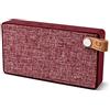 Fresh 'n Rebel Speaker Rockbox Slice Fabriq Edition, Altoparlante Bluetooth Tascabile 6W, Extra Bass, Vivavoce, Rosso ruby