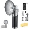 Godox Lux Master TTL Retro Flash,2.4G Wireless GN25 S1/S2 Controllo Ottico,Modalità Flash Automatica/Manuale,Batteria al Litio Integrata da 2980mAh per Canon Nikon Sony Fuji Fujifilm Olympus Panasonic