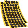 Adsamm® / 150 x antiscivolo autoadesivi/neri/Ø 16 mm/tondi/piedini adesivi antisdrucciolo in gomma espansa EPDM/cuscinetti protettivi per arredi Adsamm® Quality