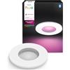 Philips Hue White & Color Ambiance Xamento, Faretto LED Smart da incasso, luce da bagno dimmerabile, controllo intelligente della luce tramite voce e app, bianco