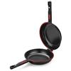 BRA - Dupla Premiere, Padella doppia per frittata, in alluminio pressofuso con antiaderente, adatta a tutti i tipi di fornelli, incluso a induzione 20 cm [Esclusiva Amazon]