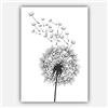 Artze Wall Art Dandelions Gallery - Set di 3 stampe artistiche da parete, 30 cm di larghezza x 40 cm di altezza