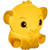 Paladone, SquishyGlo, Lampada in silicone di Simba del Re Leone, con licenza ufficiale Disney, per bambini e ragazzi, senza fili e ricaricabile, decorazione per camera da letto, oggetto da collezione