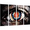 Cuadros Camara Poster Fotografico Moderno, Originale, Tetrica Occhio Colori Umano, Iris, Dimensione totale: 131 x 62 cm XXL