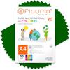OFITURIA Fogli Colorati, Confezione da 50 Fogli A4 80gr - Carta Colorata per Lavoretti Creativi, Stampante, Scrapbooking - Fogli Colorati - Ideale per Origami, Papiroflexia, Ufficio e Scuola (Verde Scuro, 50h)