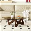 GESEILAY Tavolino Salotto Moderno Tavolino da Caffè Tavolino da Soggiorno Rotondo, Tavolo Divano Vetro Tavolini Basso, Tavolini Piccolo da Salotto, Facile da Montare, Coffee Table Living Room Coffee Table
