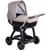 SIMBA TOYS ITALIA SRL Smoby Inglesina Carrozzina Baby Iridio con Capottina reclinabile, telaio in metallo