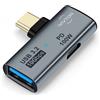 IVIVTOR Adattatore USB-C OTG 3.2 - Splitter USB C con Ricarica Rapida PD 100W & USB-A 3.2 per Laptop Tablet Telefono