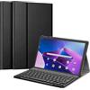 FINTIE Tastiera Custodia per Lenovo Tab M10 Plus (3a Gen) 10.6 2022 Tablet (TB125/TB128) [Layout Italiano] - Slim Cover con Rimovibile Magnetica Wireless Bluetooth Tastiera, Nero