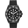 Lorenz Ocean Club 030268AA - Orologio Sportivo da Uomo al Quarzo - Orologio con cassa in superlega Soft Touch nera - Cinturino in Gomma con chiusura deployante - Sub 100 metri - Cofanetto speciale sub