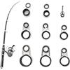 CHENNAN 9 Pezzi Occhi Guide per Canne da Pesca, Anelli guida filo x canne da pesca, Guide Per Canna da Pesca Anello con Punta Superiore, Guide telescopiche per canne da Pesca Set, 7mm-15mm