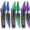 MKNZOME Mascara Colorato, 3 Colori Mascara Colorati Blu Verde Viola, Volumizzante e Allungante Waterproof, Lunga Tenuta, Natural Eye Makeup