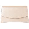 Michelle Moon - Pochette Donna Elegante Oro Rosa per Matrimoni, Feste ed Eventi | Clutch Champagne da Sera, Ideale Borsa Elegante Donna Cerimonia; Borsa a Mano Donna con Glitter