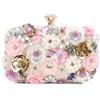 LHHMZ Donne floreale frizione borsa, Borse di fiori fatti a mano, Sposa Wedding Party Clutch Borse
