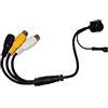 AntDau71 - Mini telecamera cctv cam per dvr con filo CCTV A VITE 202D 600TVL audio video micro camera nascosta per videosorvegianza cw224