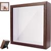 Yudobliss Cornice portafoto 3D, Cornice Profonda da Riempire 20 x 20 cm, Cornice Portafoto 3D da Riempire, Cornice per Oggetti 3D Più Profonda di 3 cm, Decorazione Murale Tridimensionale, Colore Caffè