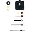 Clock-it Meccanismo Orologio Silenzioso con Gancio, Albero lungo, H 22mm/Filettatura 16mm. 2 Set lancette plastica. Azienda Italiana Specializzata