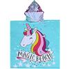 JFAN Accappatoio Piscina Bambino Spiaggia Cappuccio Cartoon Animato Bagno Ragazzi Bello Multi-stile Protezione Solare Doccia Nuotare Asciugamano 2-10 Anni Unicorno blu