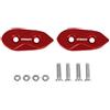 ACCOSSATO Coppia tappi coprifori specchietti Accossato rosso per Yamaha Yzf-R1 dal 2015 al 2019 (CC 1000)
