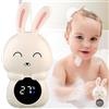 Vaileal Termometro da bagno per bambini, con indicatore a LED, ideale per il bagno, ideale per la vasca da bagno con spia a LED, con funzione di allarme della temperatura