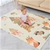 SUPERBE BEBE Tappeto Gioco Bambini Pieghevole 120x180x1cm Palestrina Neonato Montessori Reversibile Non Tossico E Impermeabile In Schiuma Per Bimbi. Palestra Neonati - Tappeto Tummy Time Neonati - Regalo Bambino