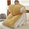 Uziqueif Piumino Invernale, Trapunta Invernale, Piumone Matrimoniale, Agnello Cashmere e Velluto Tessuto di Lana Caldo Inverno Trapunta Addensare Queen Size Piumino,Arancia,220×240cm/4.5kg