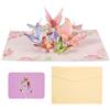 YSJCHEBS Biglietto D'Auguri Con Farfalla Piegata Da 1 Pezzo, Biglietto D'Auguri Per Donne 3D Pop-Up, Kit Artigianale Per Biglietti Pop-Up, Biglietto Pop-Up, Buono Regalo