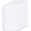Zelten 6 pezzi A6 6 fori raccoglitore tasche plastica raccoglitore cartelle impermeabile 6 fori titolare per biglietto ricevuta (Pocket, A6)