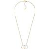 Emporio Armani Collana con pendente Uomo in acciaio inossidabile bicolore con chiusura a moschettone, Tono oro e argento
