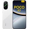 Xiaomi POCO F7 Smartphone, 12+256GB, Bianco, Snapdragon® 8s Gen 4 Flagship, Batteria 6500mAh, Fotocamera Sony da 50MP con OIS, Display AMOLED 6.83" 1.5K 120Hz (Adattatore di alimentazione non incluso)