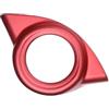 PIUGILH Copertura per volante auto con pulsante Start-Stop Adatta per Alfa Romeo Giulia 2017 2018 2019, cornice decorativa One Click Start per accessori Alfa Romeo Giulia, decorazione per volante (Rosso)