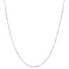 LUXURY MILANO Collana bianca in argento diamond cut