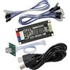 SJ@JX Arcade Game Encoder Tri-mode Bluetooth 2.4G USB Controller Button Joystick Turbo SOCD Wireless Pro Controller for PS4 Dualshocked 4 Nintendo Switch IOS Android Playstation 3 Raspberry Pi PC