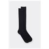 Intimissimi Calze Lunghe Cotone Soft A Coste Blu