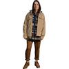 Springfield Overshirt Velluto a Coste Cappuccio Staccabile Giacca, Beige, M Uomo