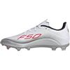 adidas F50 Messi League Firm Multi Ground Football Boots, Scarpe da Calcio Unisex-Adulto, Cloud White/Lucid Red/Silver Metallic, 36 2/3 EU
