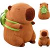 Meleager Peluche Capybara,Capibara peluche per bambini, Capibara con zaino tartaruga, peluche regalo Capybara, peluche Capibara per ragazze e ragazzi (23 cm Tartaruga Capybara)