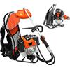 TANIASHOP Decespugliatore a zaino con motore a scoppio 63CC Decespugliatore a Spalla multifunzione 2 in 1 professionale con testina doppio filo da 2mm e disco tre denti per fai da te o professionisti